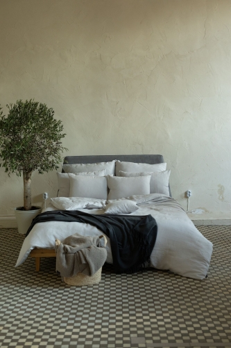 Pościel PURE LINEN - popiel